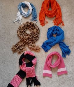 Bundle of 6 High Quality Women's Infinity Scarves